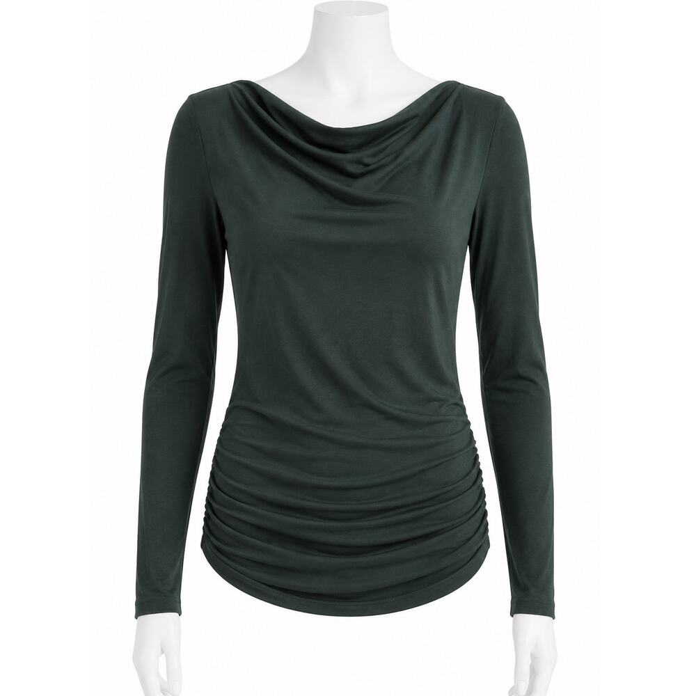 Banana Republic Women's Draped Cowl Neck Long Sleeve Top – Size M